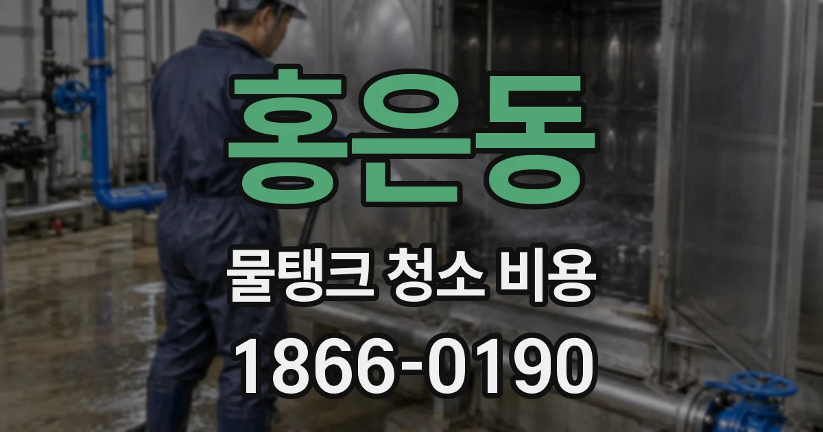 홍은동 물탱크 청소 비용