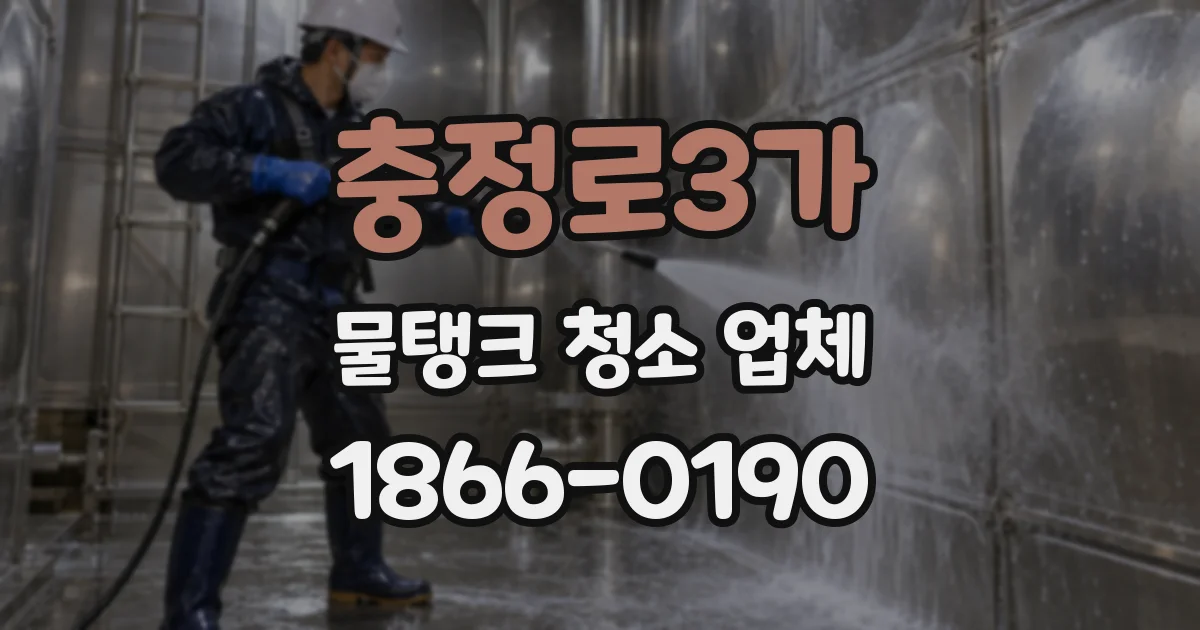 충정로3가 물탱크 청소 업체