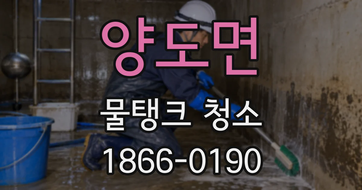 양도면 물탱크 청소