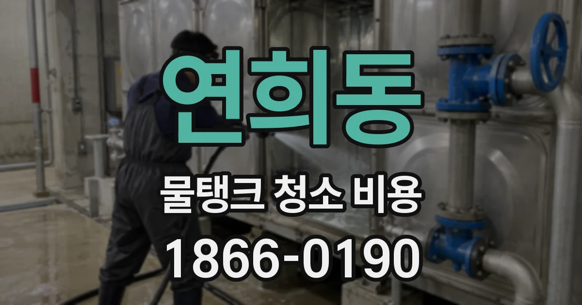 연희동 물탱크 청소 비용