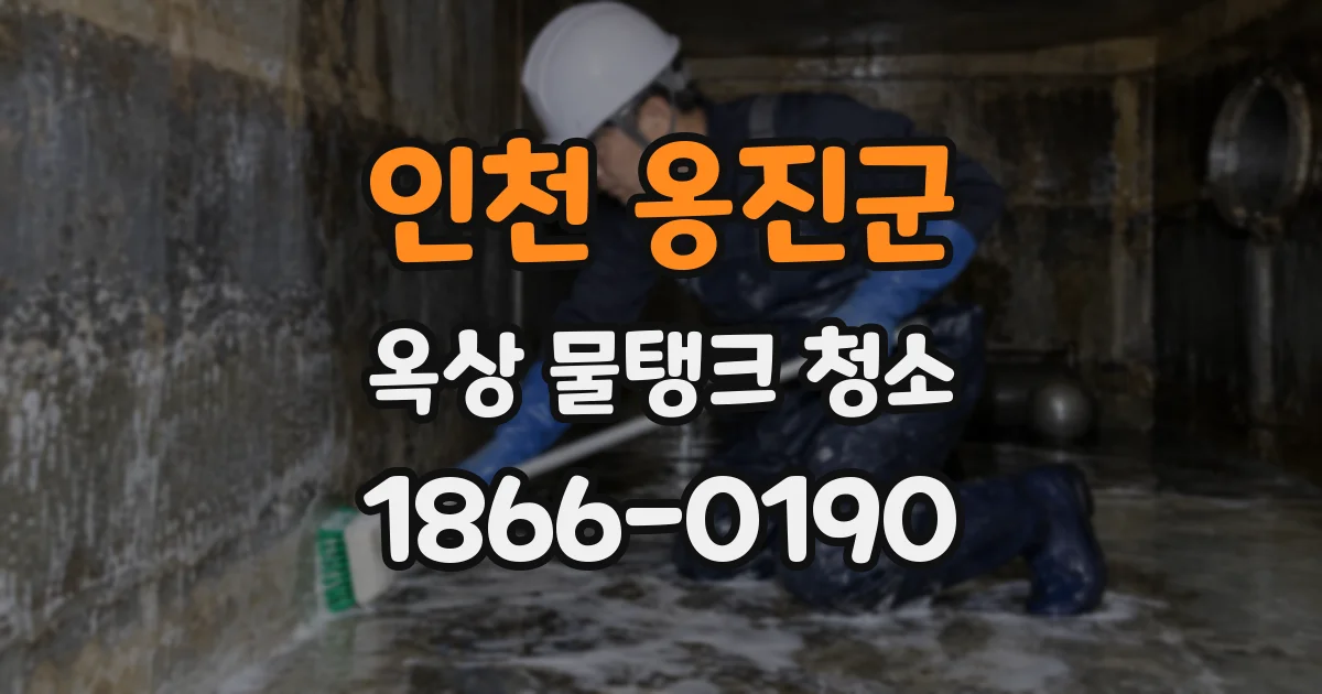 인천 옹진군 옥상 물탱크 청소