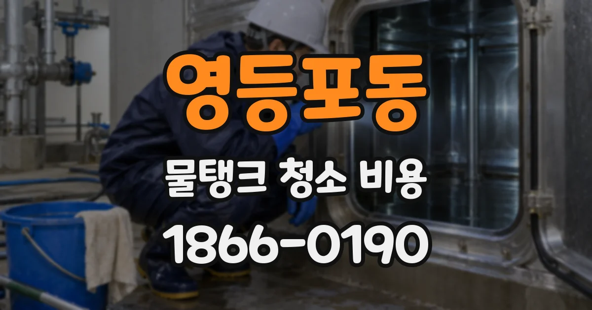 영등포동 물탱크 청소 비용