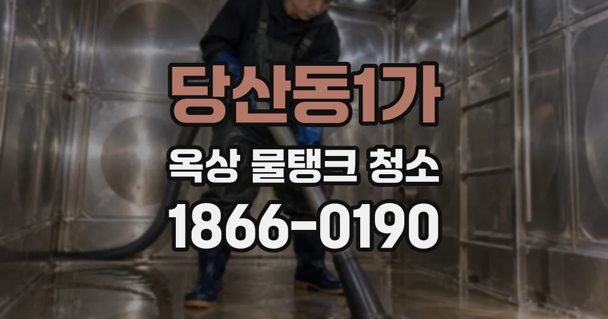 당산동1가 옥상 물탱크 청소