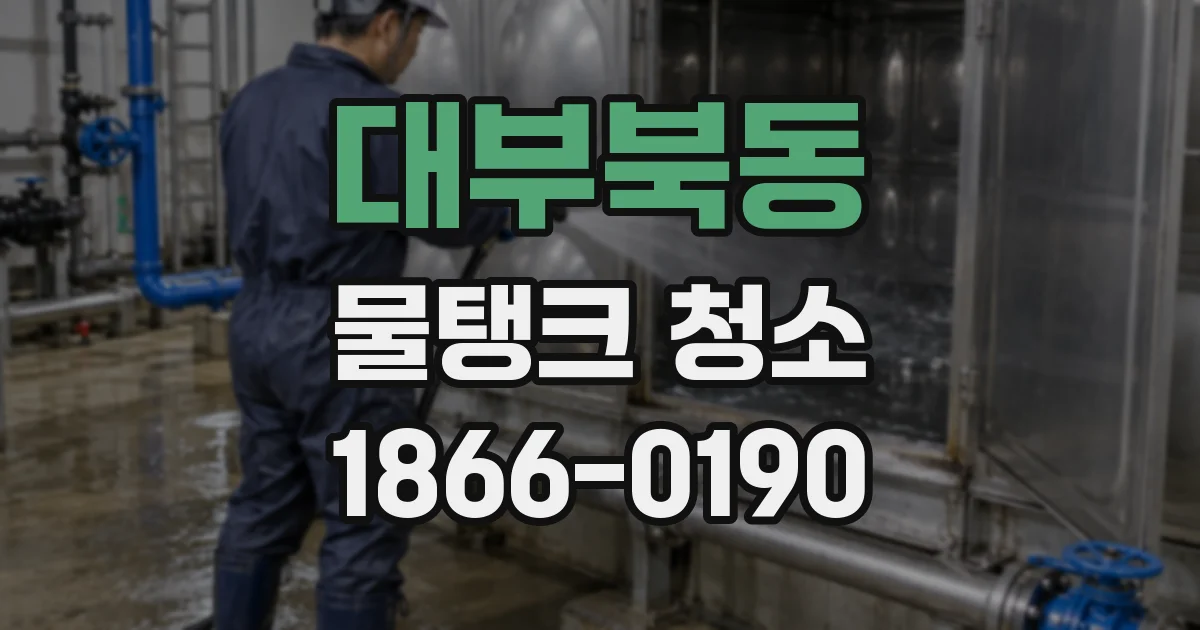 대부북동 물탱크 청소