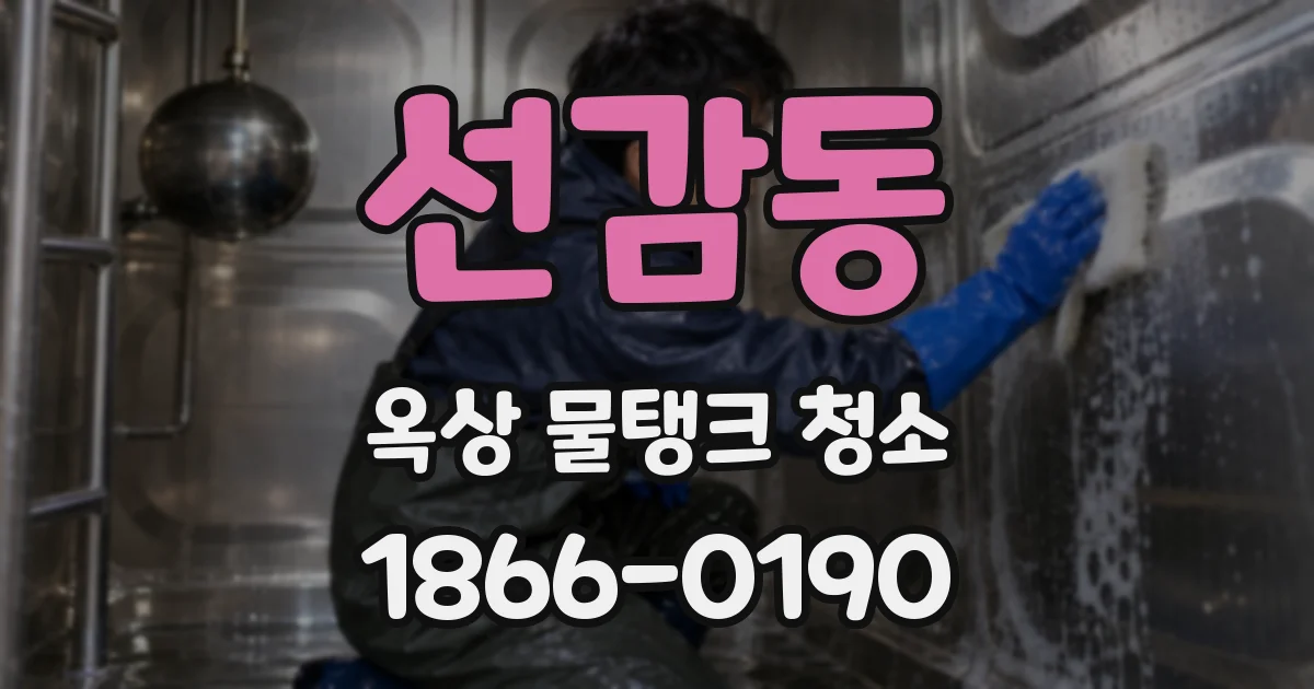 선감동 옥상 물탱크 청소