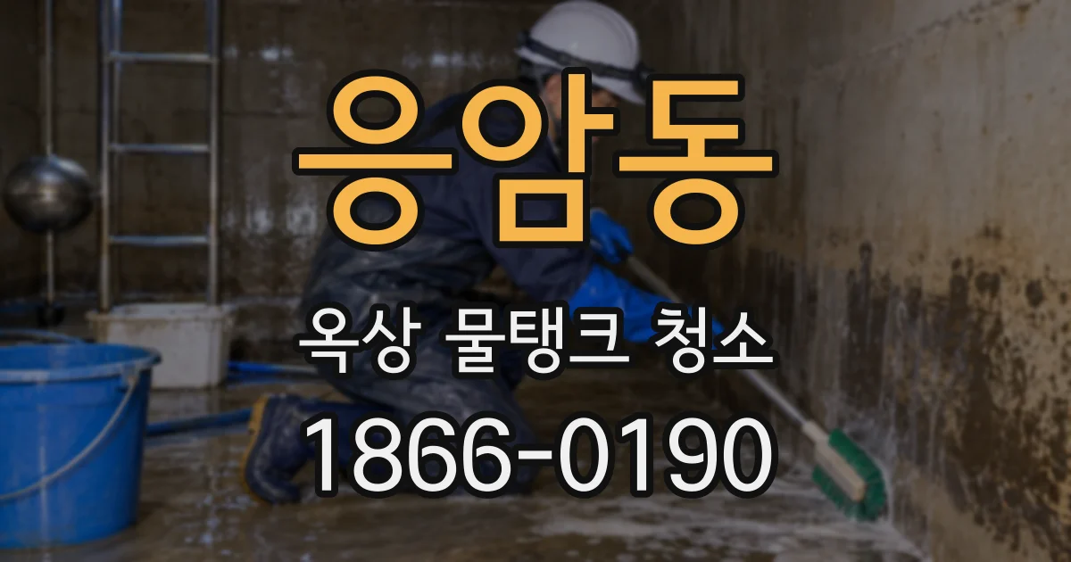 응암동 옥상 물탱크 청소