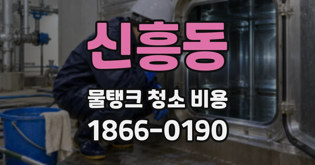 신흥동 물탱크 청소 비용