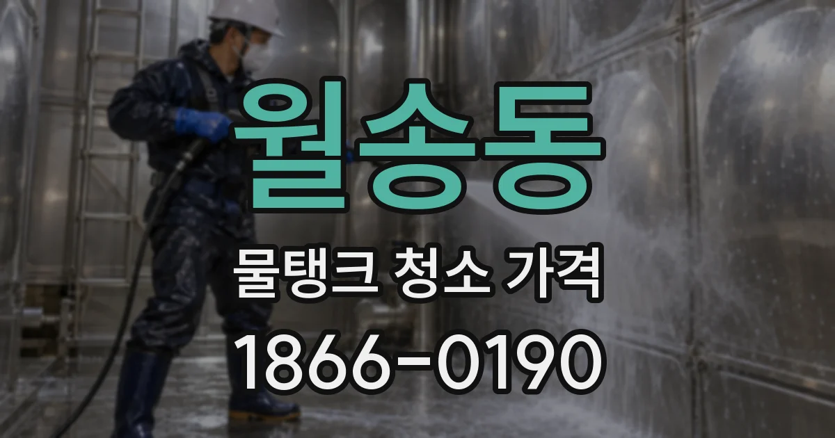 월송동 물탱크 청소 가격