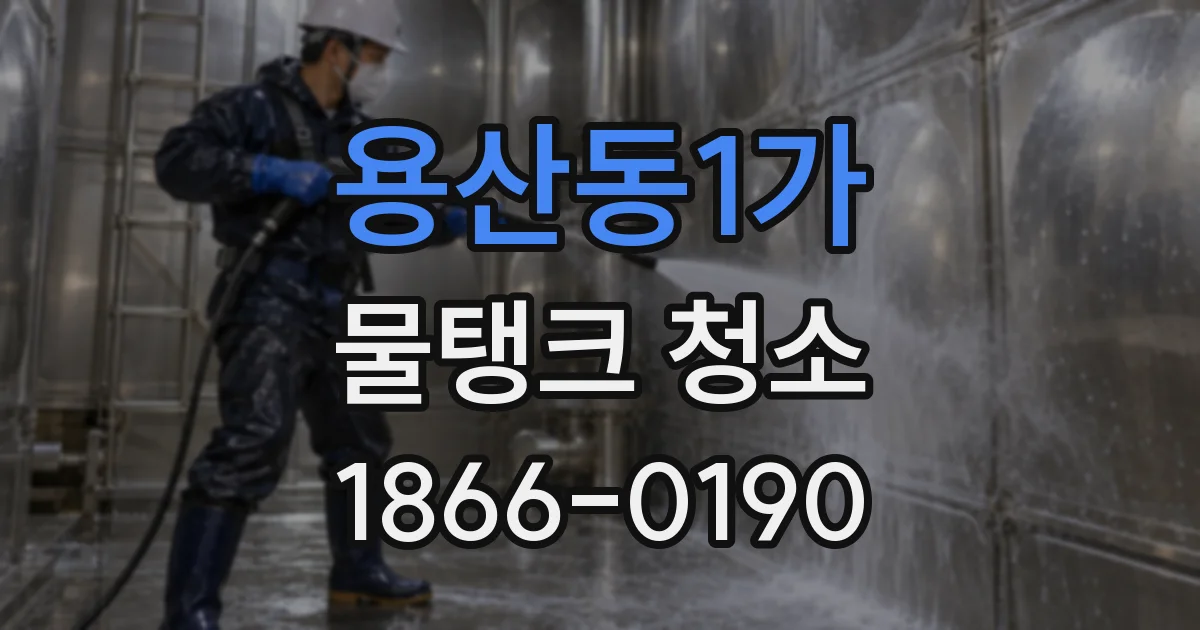 용산동1가 물탱크 청소