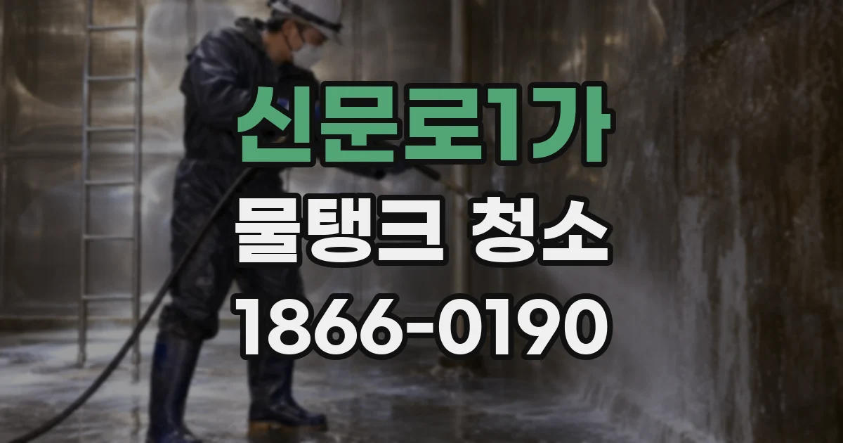 신문로1가 물탱크 청소