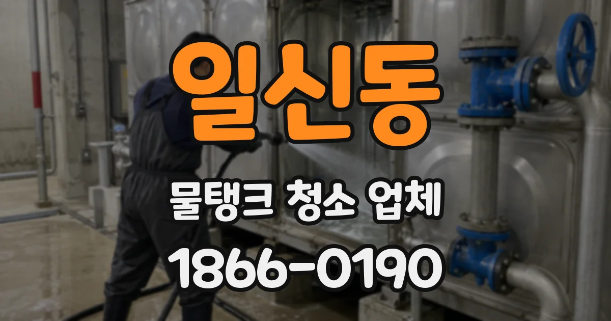 일신동 물탱크 청소 업체