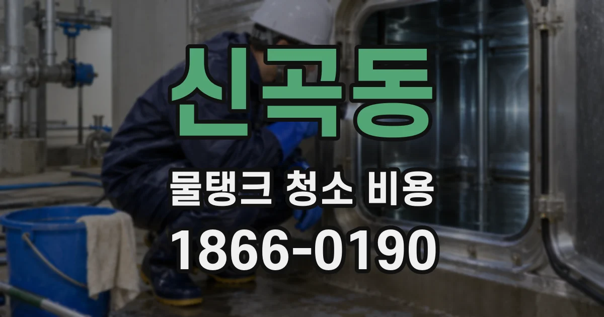 신곡동 물탱크 청소 비용