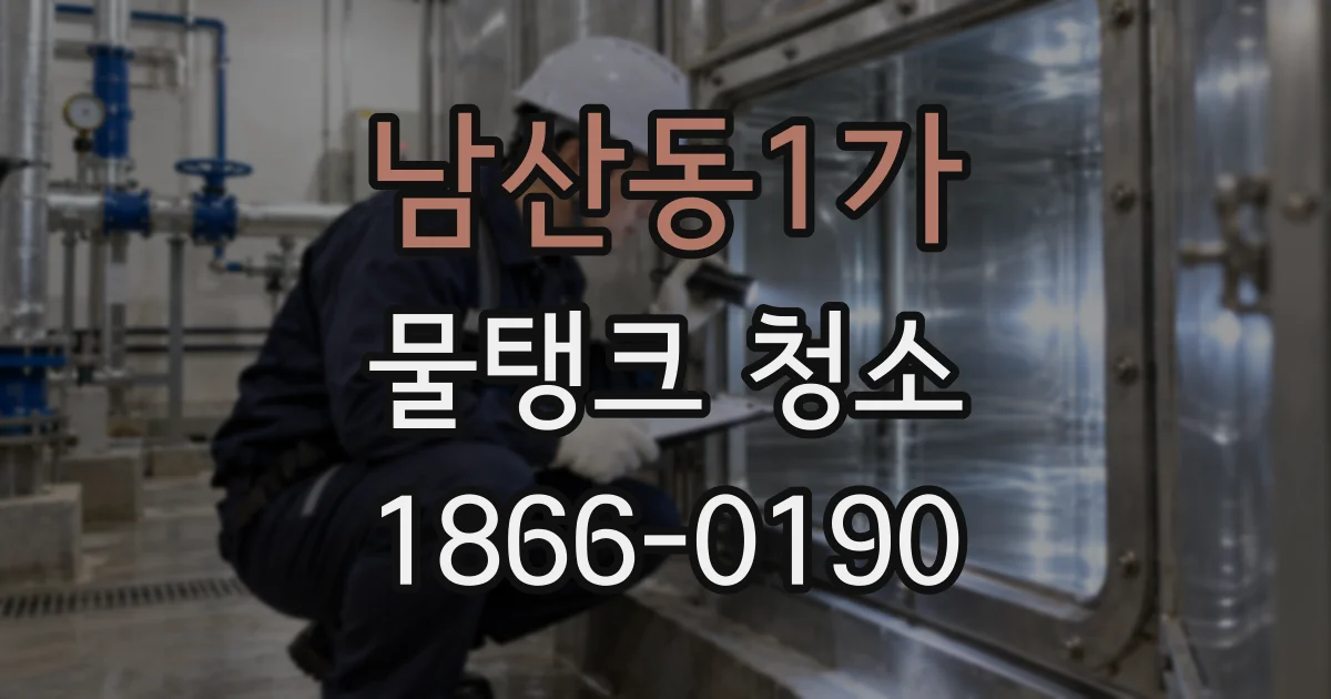 남산동1가 물탱크 청소