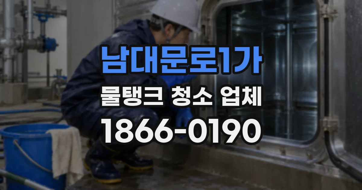 남대문로1가 물탱크 청소 업체