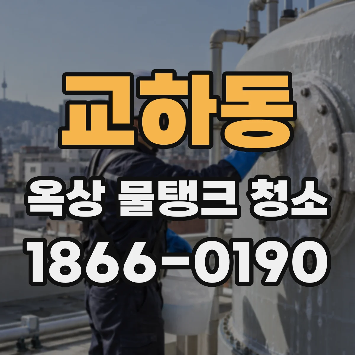 교하동 옥상 물탱크 청소