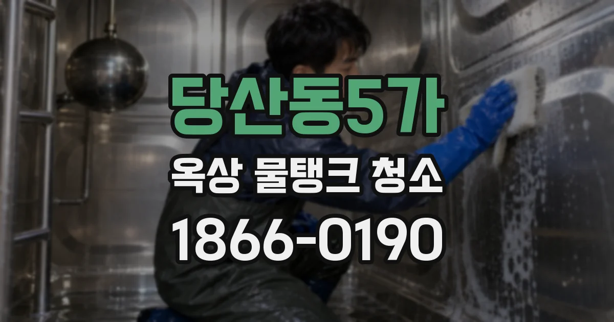 당산동5가 옥상 물탱크 청소