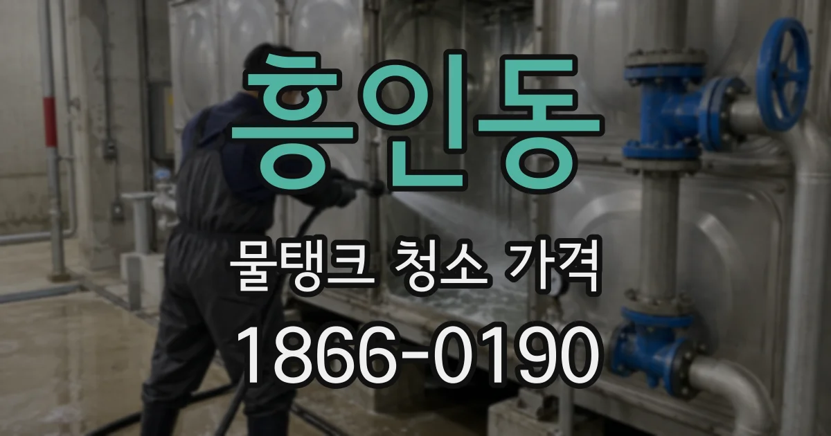 흥인동 물탱크 청소 가격