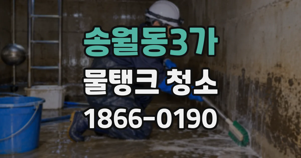 송월동3가 물탱크 청소