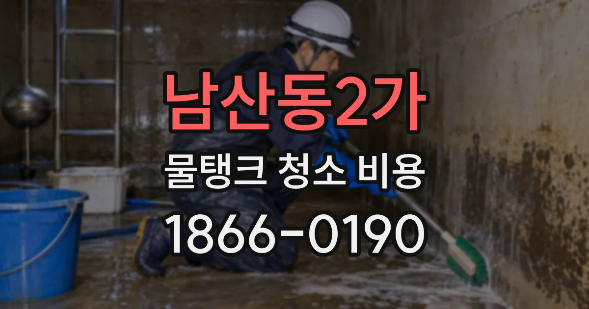남산동2가 물탱크 청소 비용
