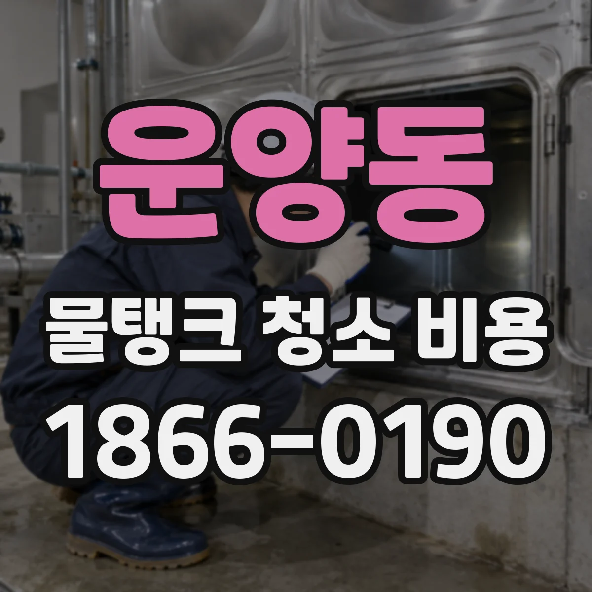 운양동 물탱크 청소 비용