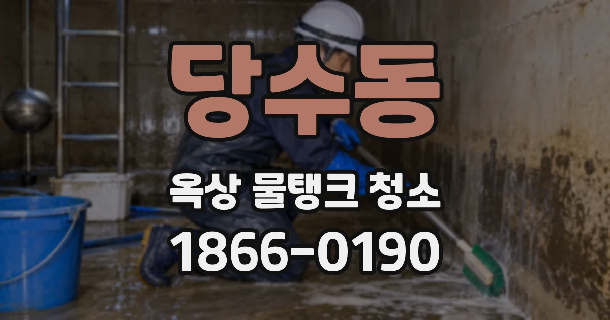당수동 옥상 물탱크 청소