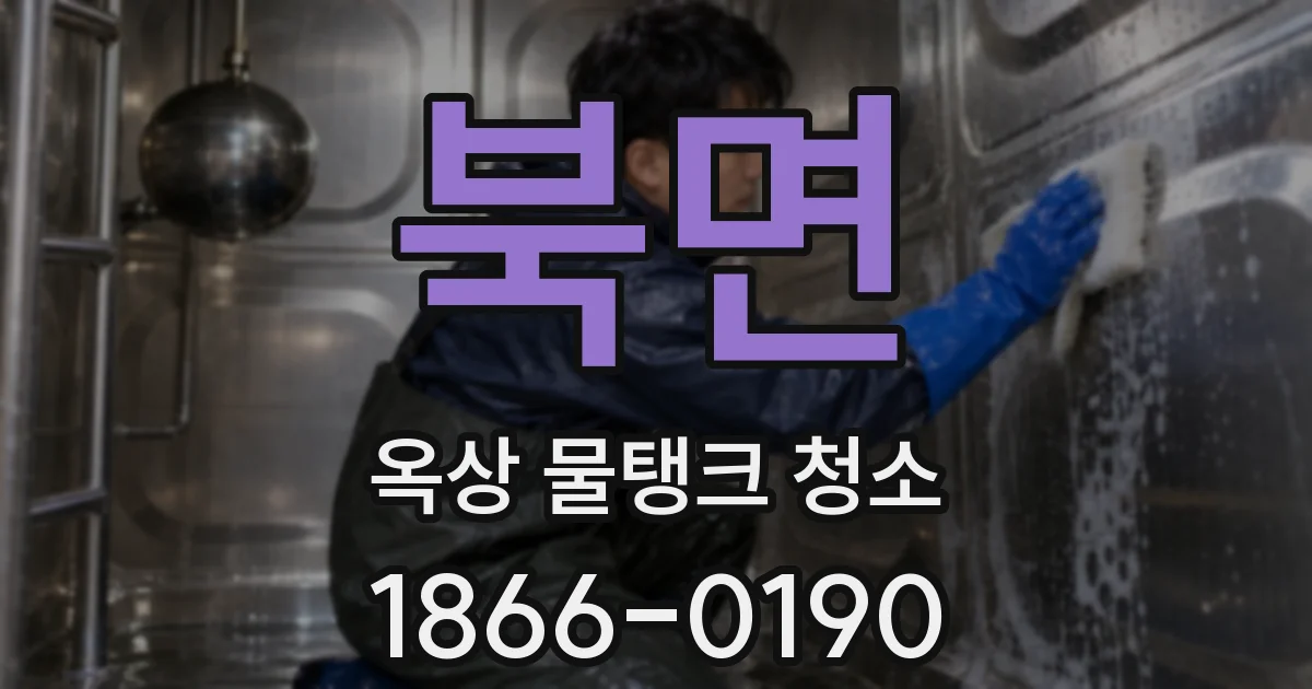 북면 옥상 물탱크 청소