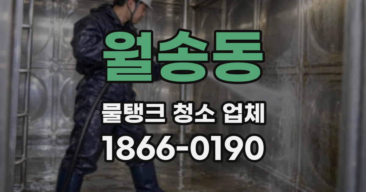 월송동 물탱크 청소 업체