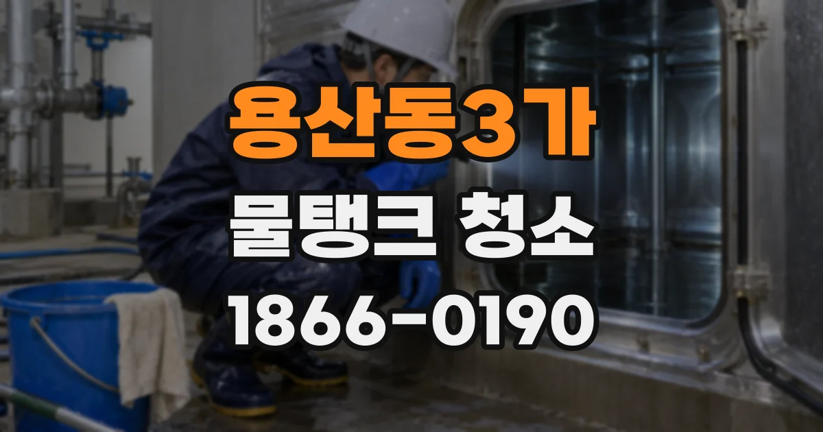 용산동3가 물탱크 청소