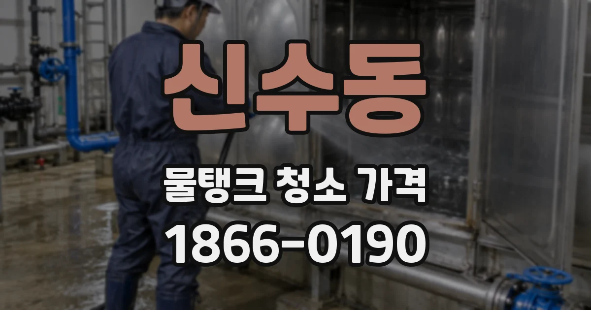 신수동 물탱크 청소 가격
