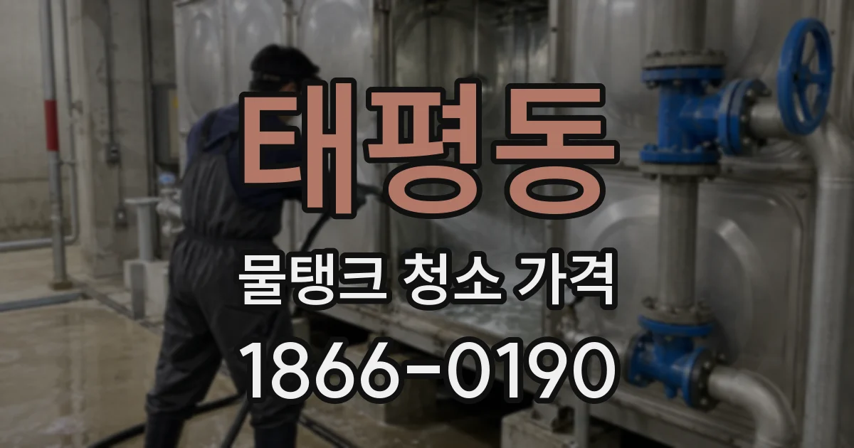 태평동 물탱크 청소 가격