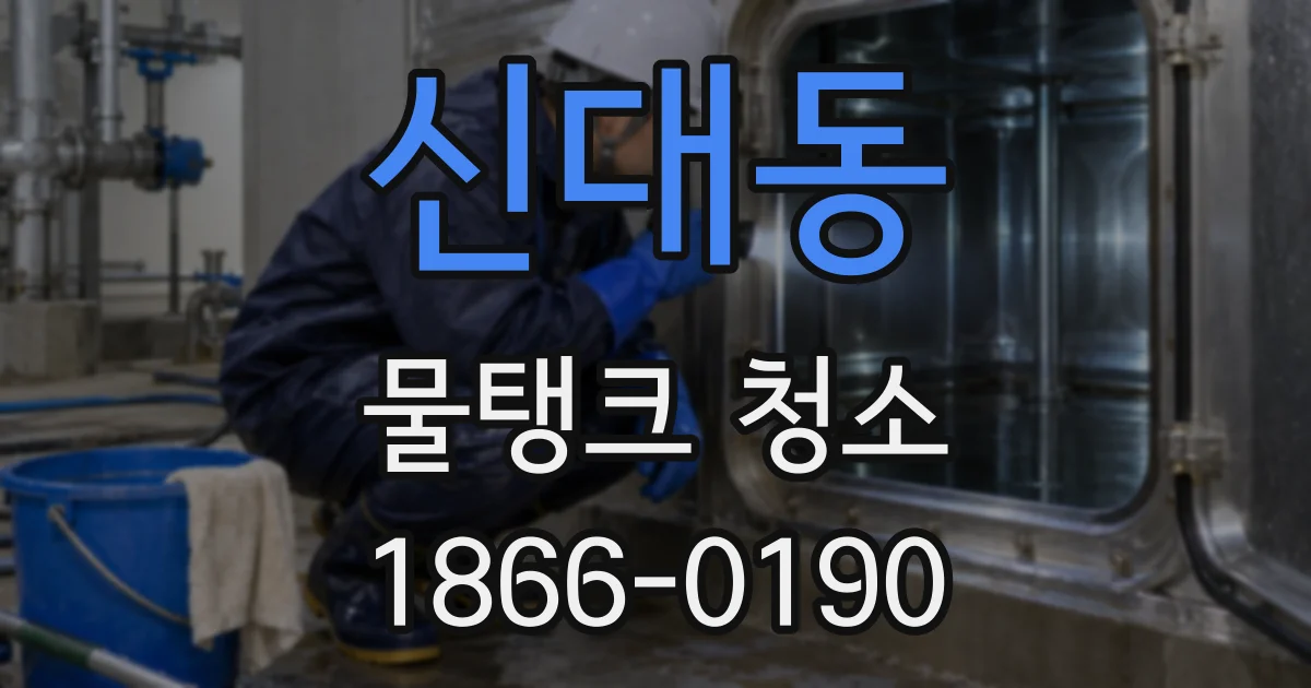 신대동 물탱크 청소