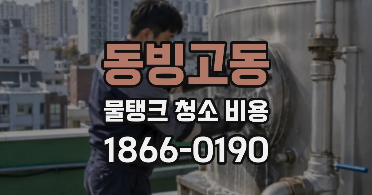 동빙고동 물탱크 청소 비용