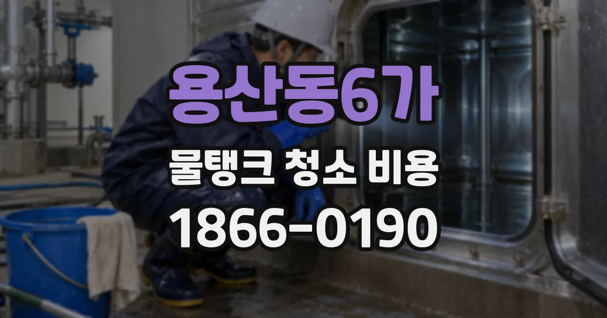 용산동6가 물탱크 청소 비용