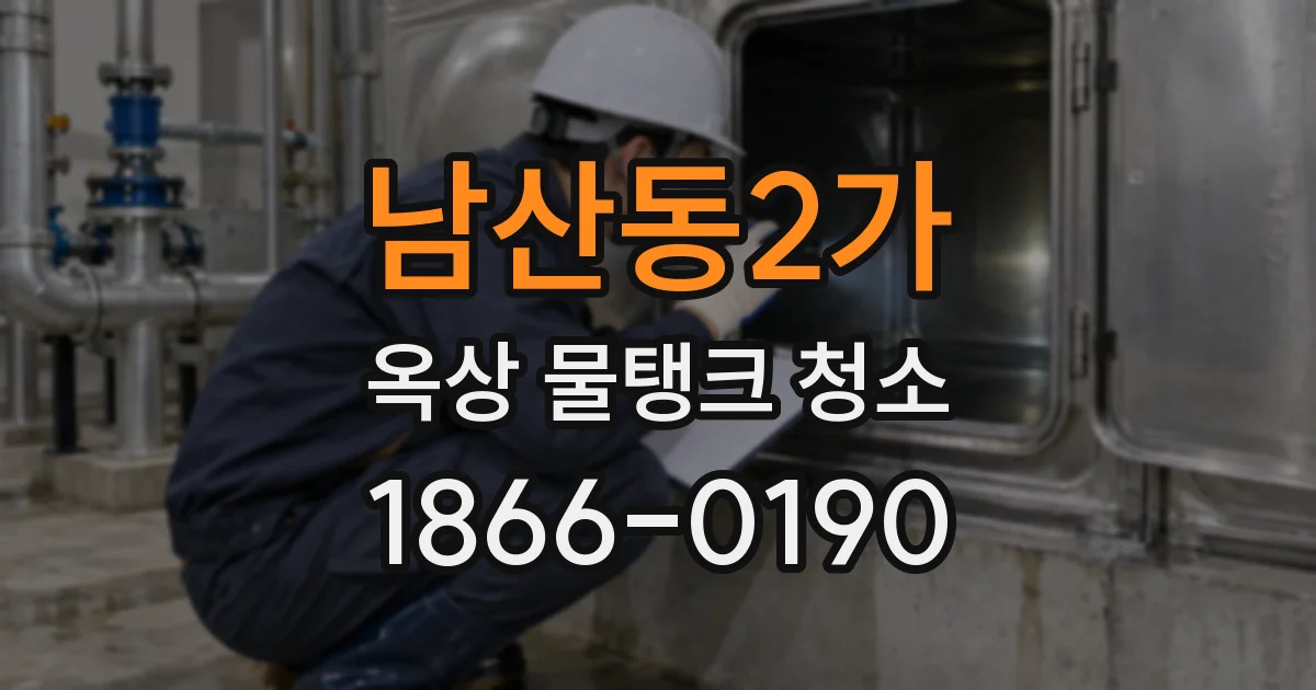 남산동2가 옥상 물탱크 청소