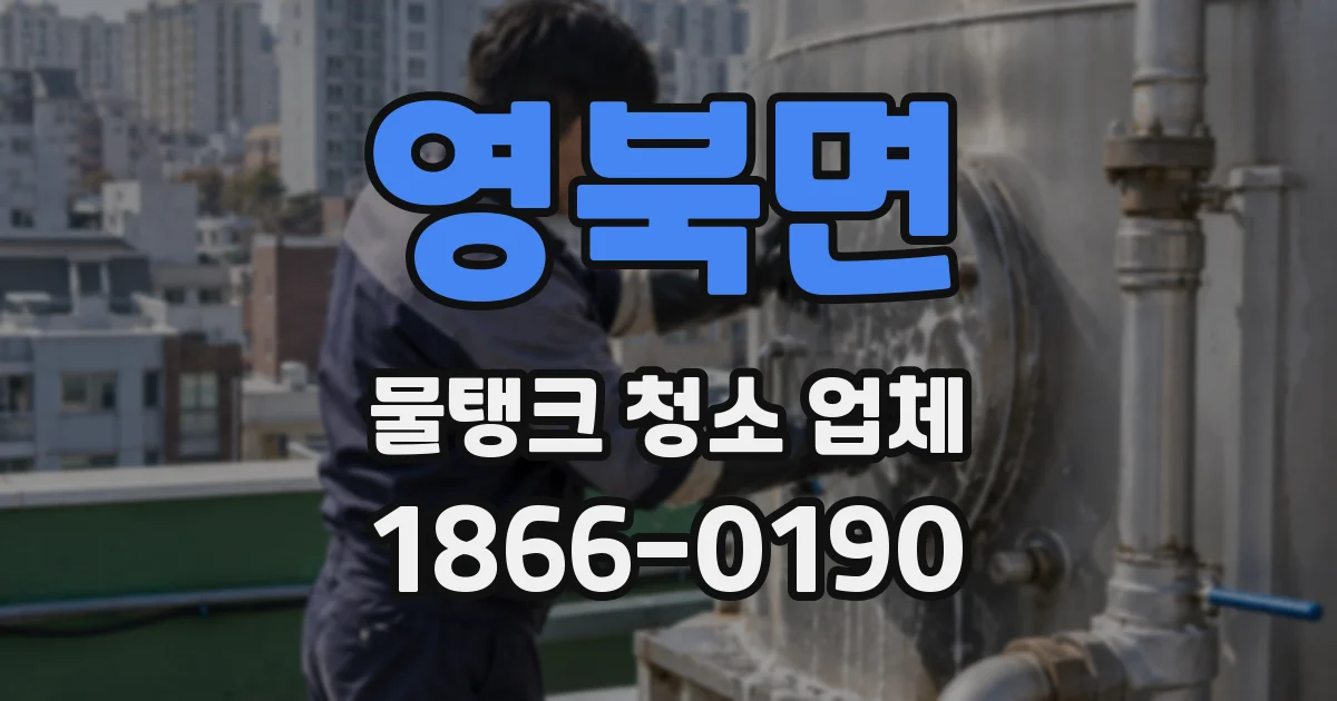 영북면 물탱크 청소 업체