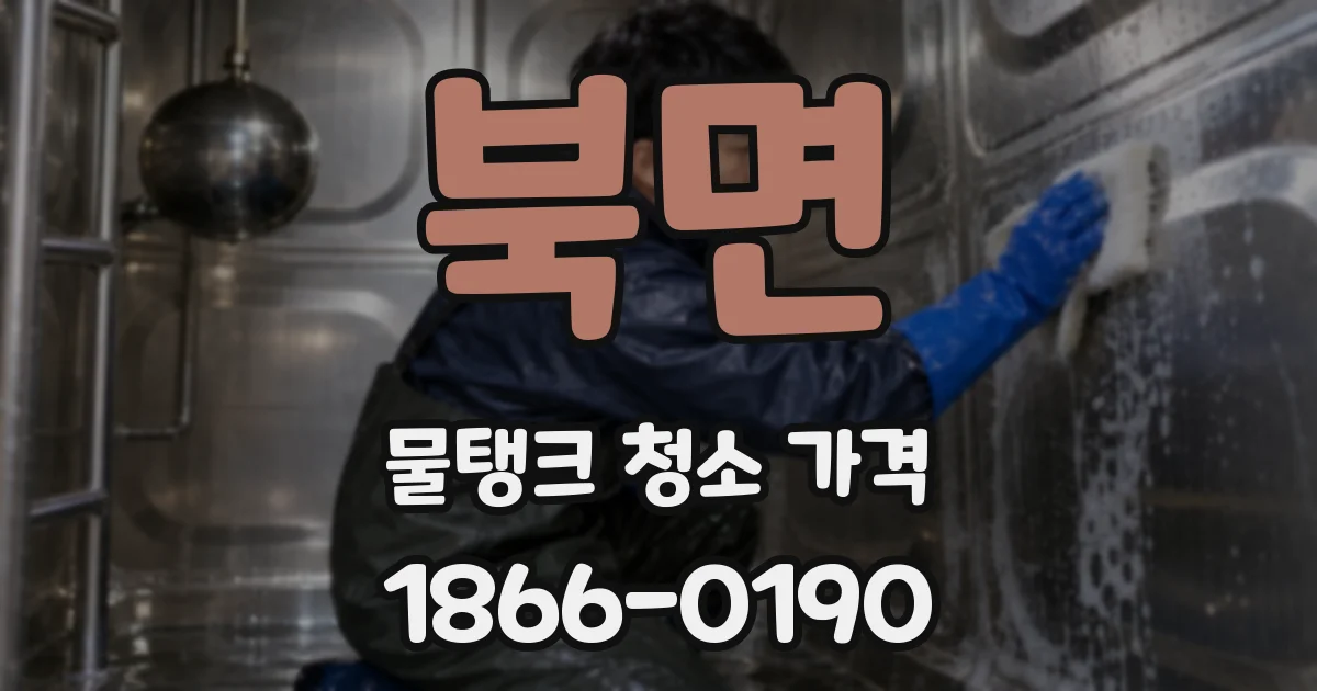 북면 물탱크 청소 가격