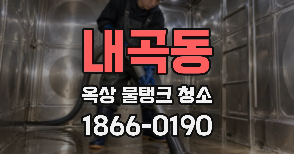 내곡동 옥상 물탱크 청소