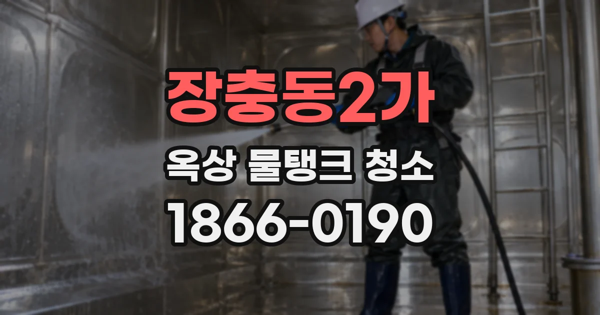 장충동2가 옥상 물탱크 청소