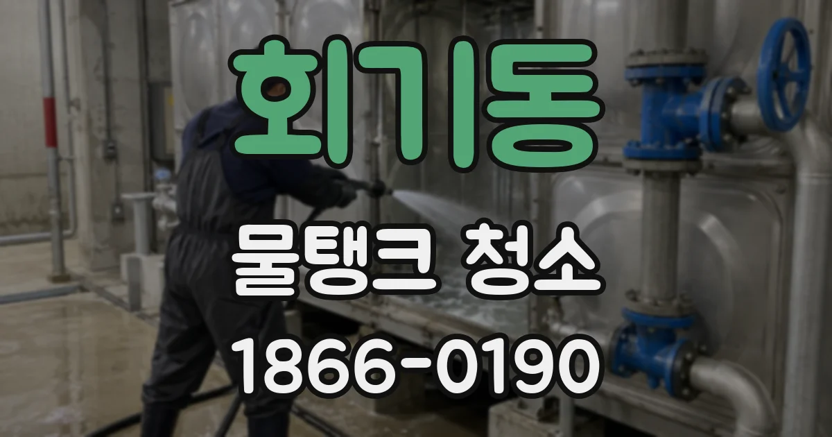 회기동 물탱크 청소