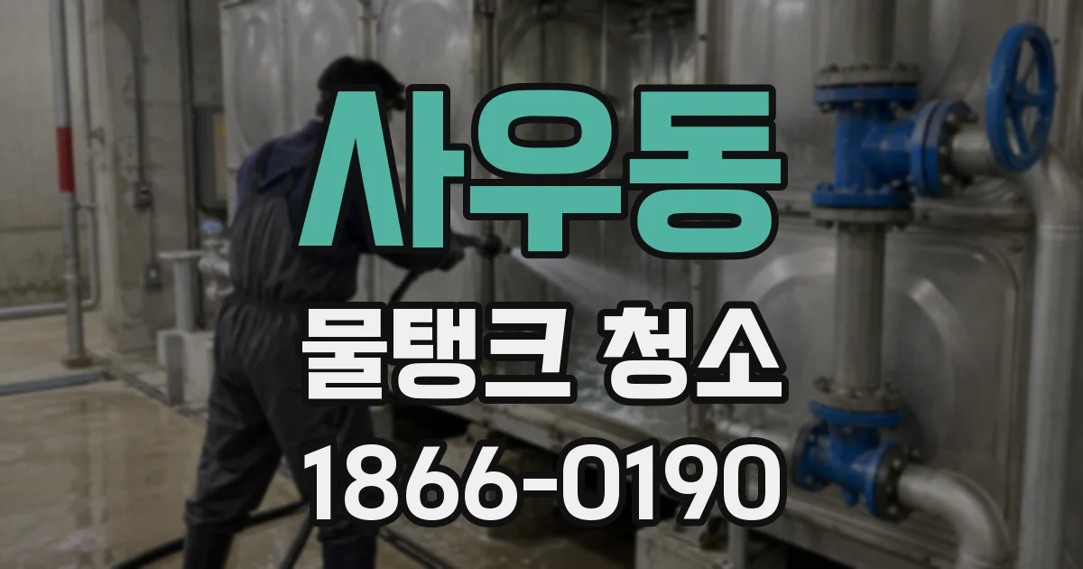 사우동 물탱크 청소
