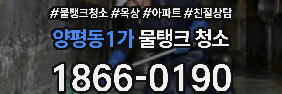 양평동1가 물탱크 청소