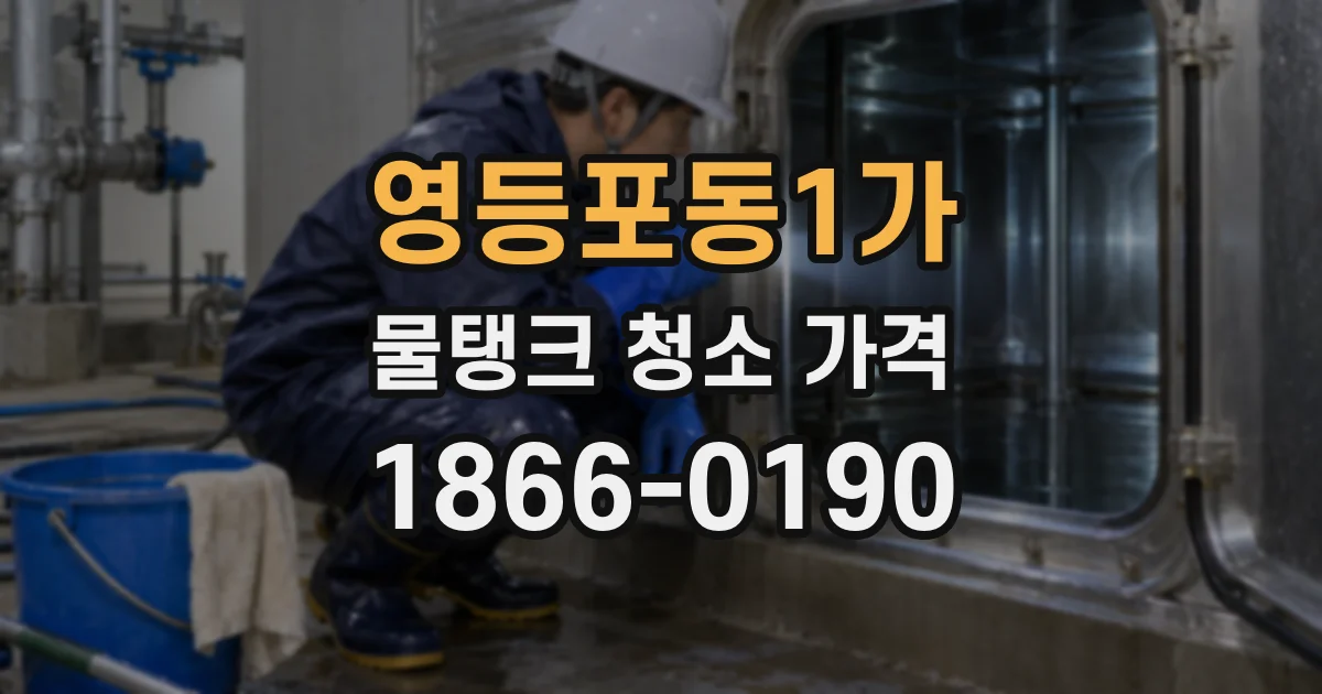 영등포동1가 물탱크 청소 가격