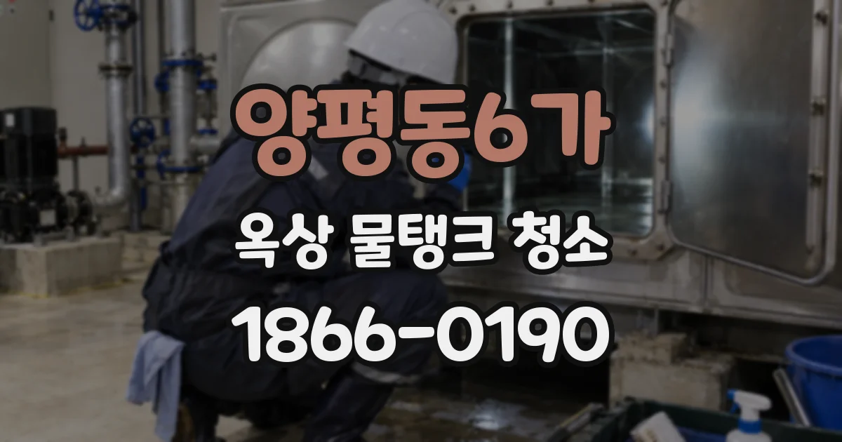 양평동6가 옥상 물탱크 청소