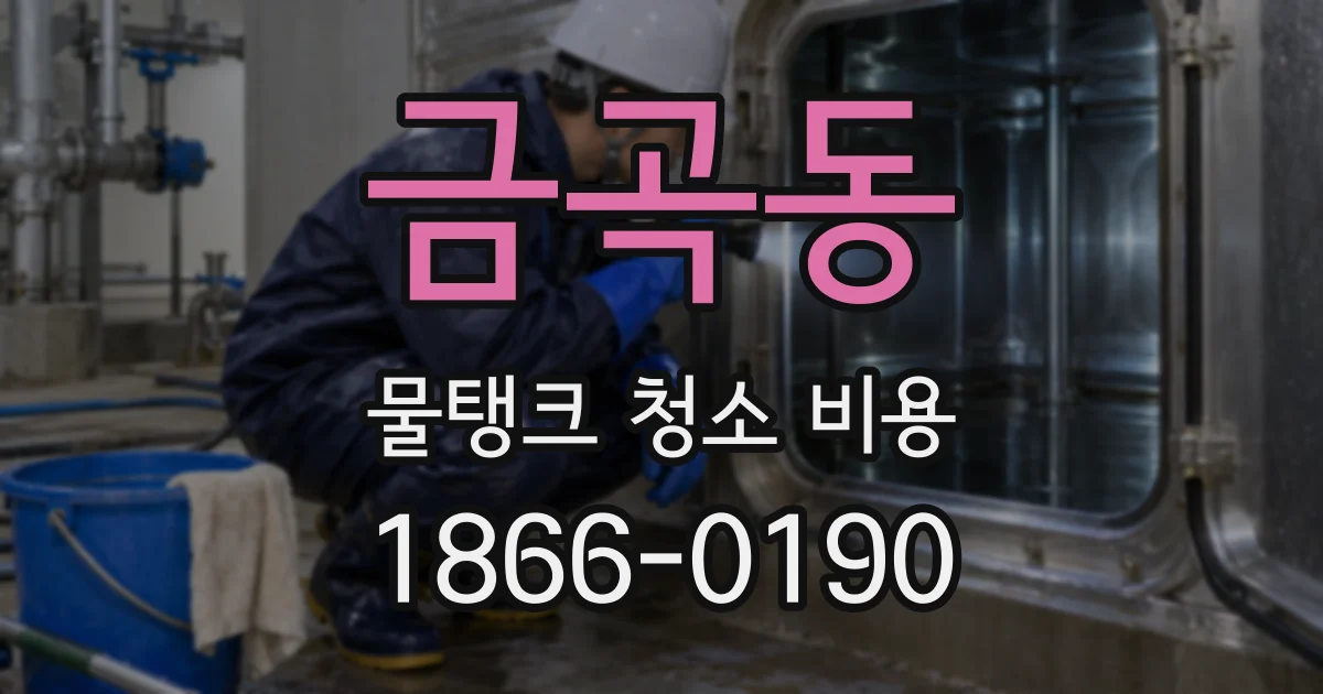 금곡동 물탱크 청소 비용