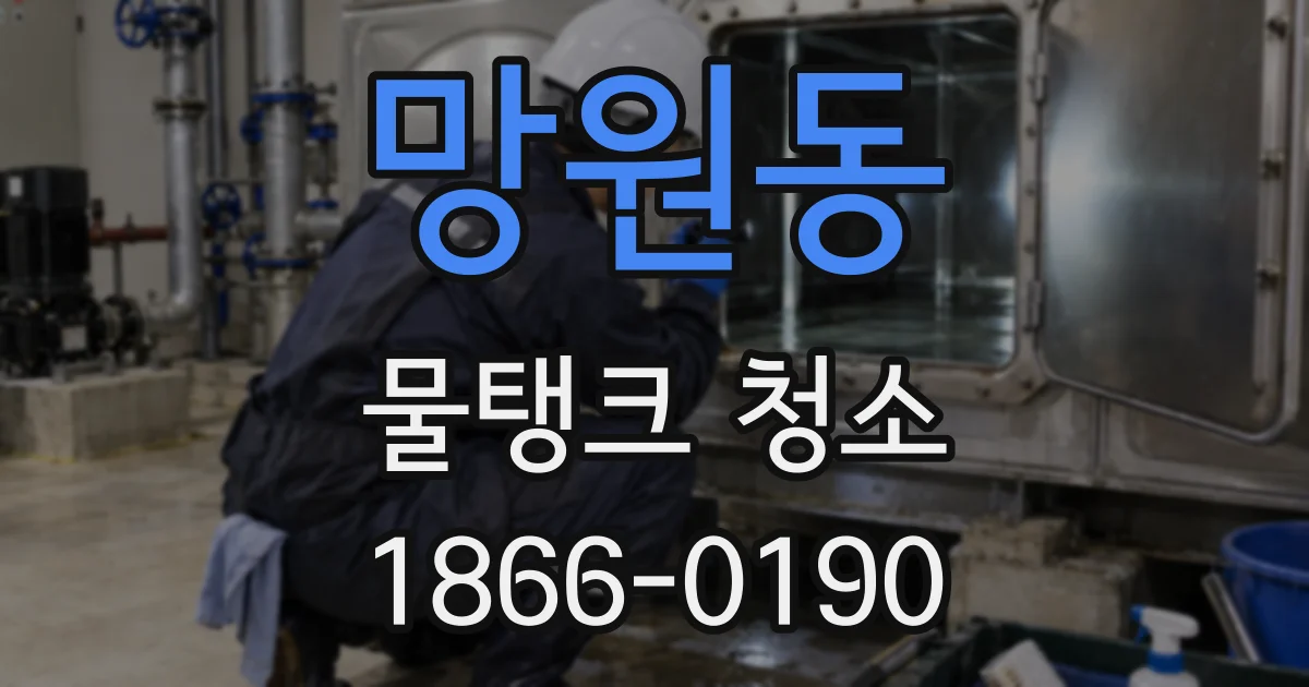 망원동 물탱크 청소
