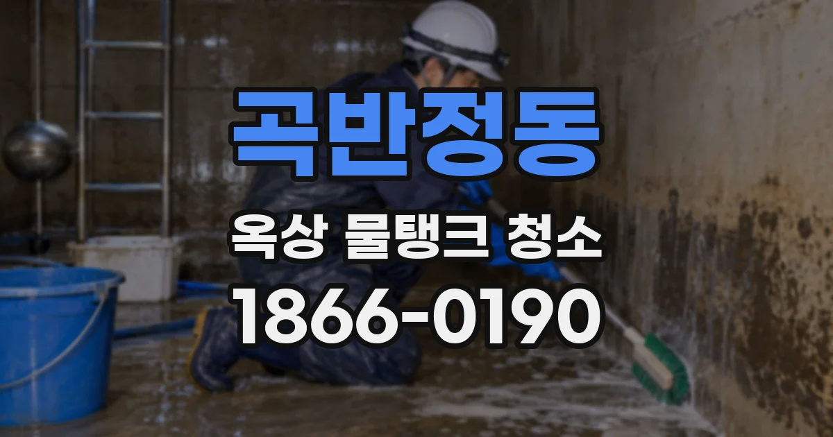 곡반정동 옥상 물탱크 청소