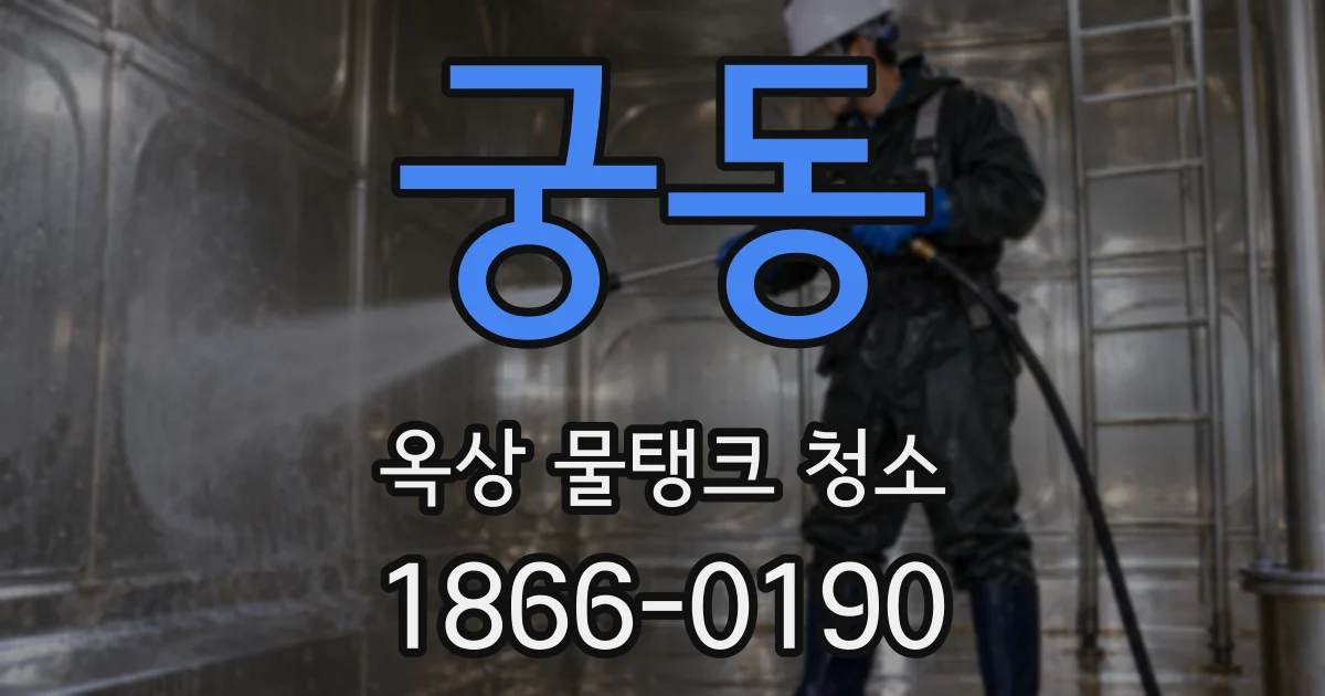 궁동 옥상 물탱크 청소