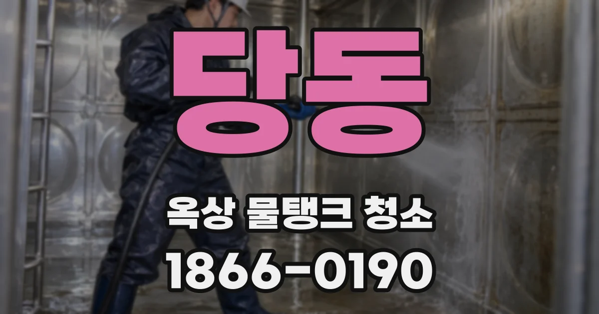 당동 옥상 물탱크 청소