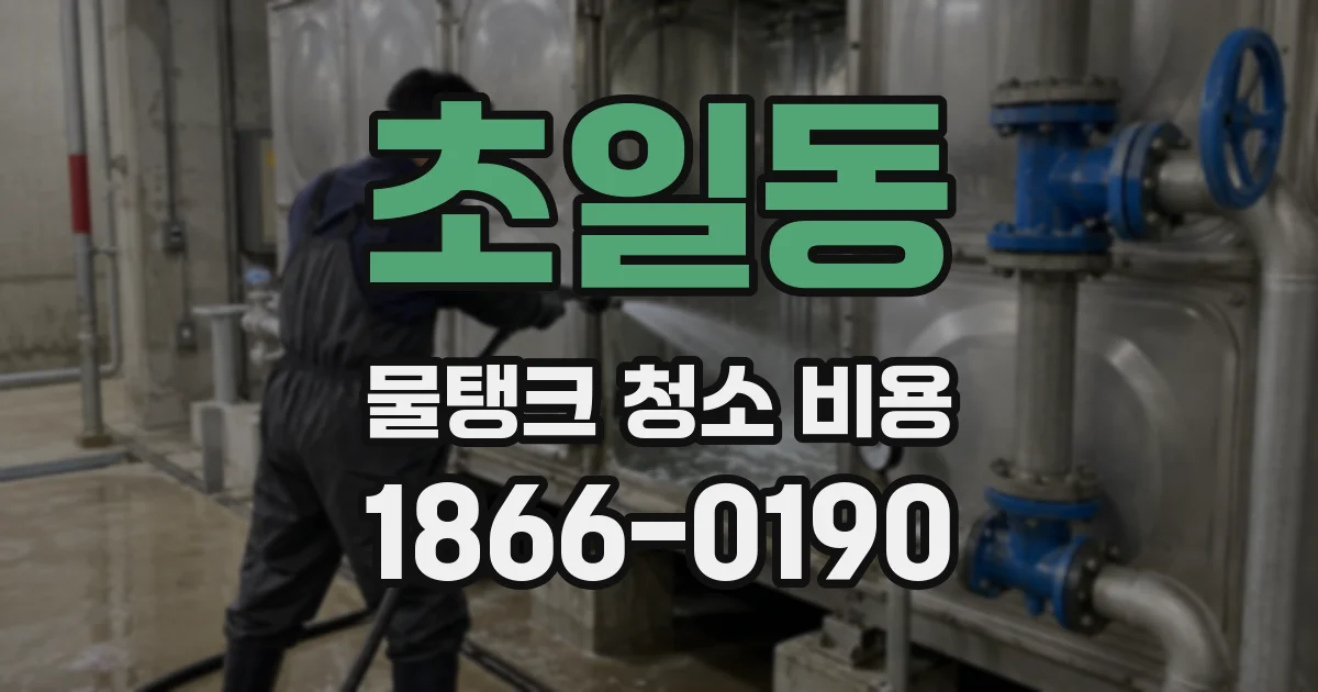 초일동 물탱크 청소 비용