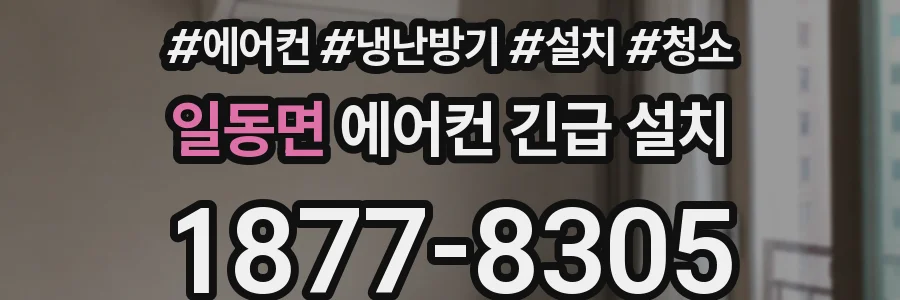 일동면 에어컨 긴급 설치